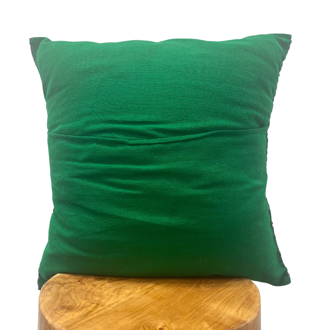 Back of Pillow green- Pink Pueblo Designs