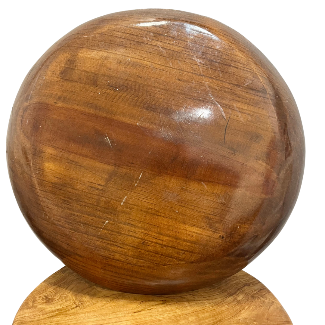 Floral Wood Bowl