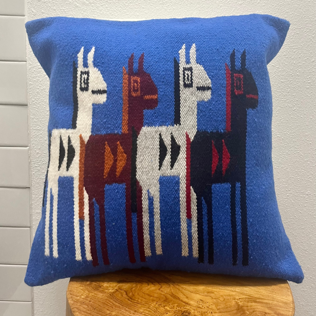 Animal Print Ecuador Throw Pillow FRONT- PinkPuebloDesigns