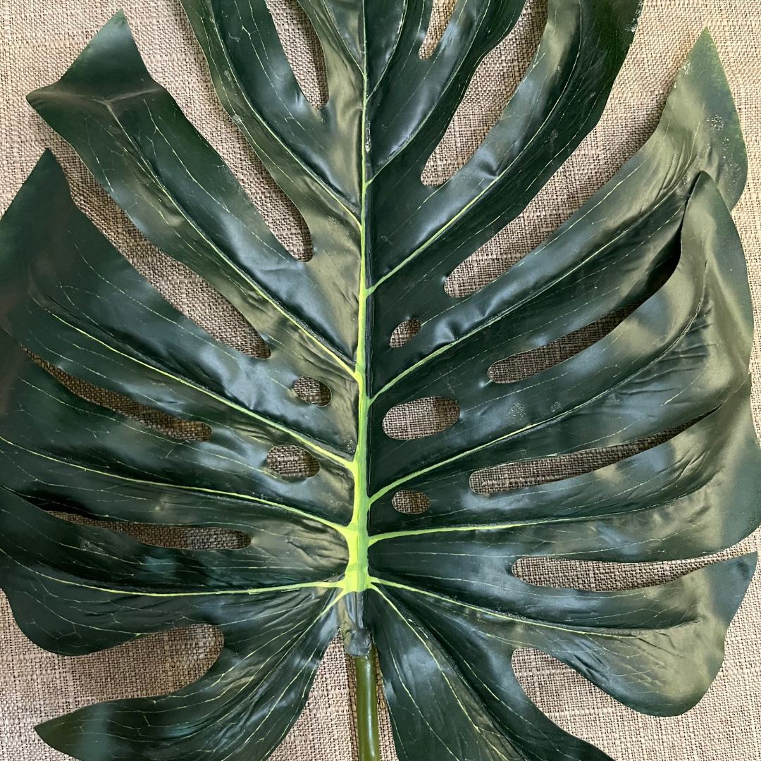 Faux Palm Leaf Stem Floral close up- Pink Pueblo Designs