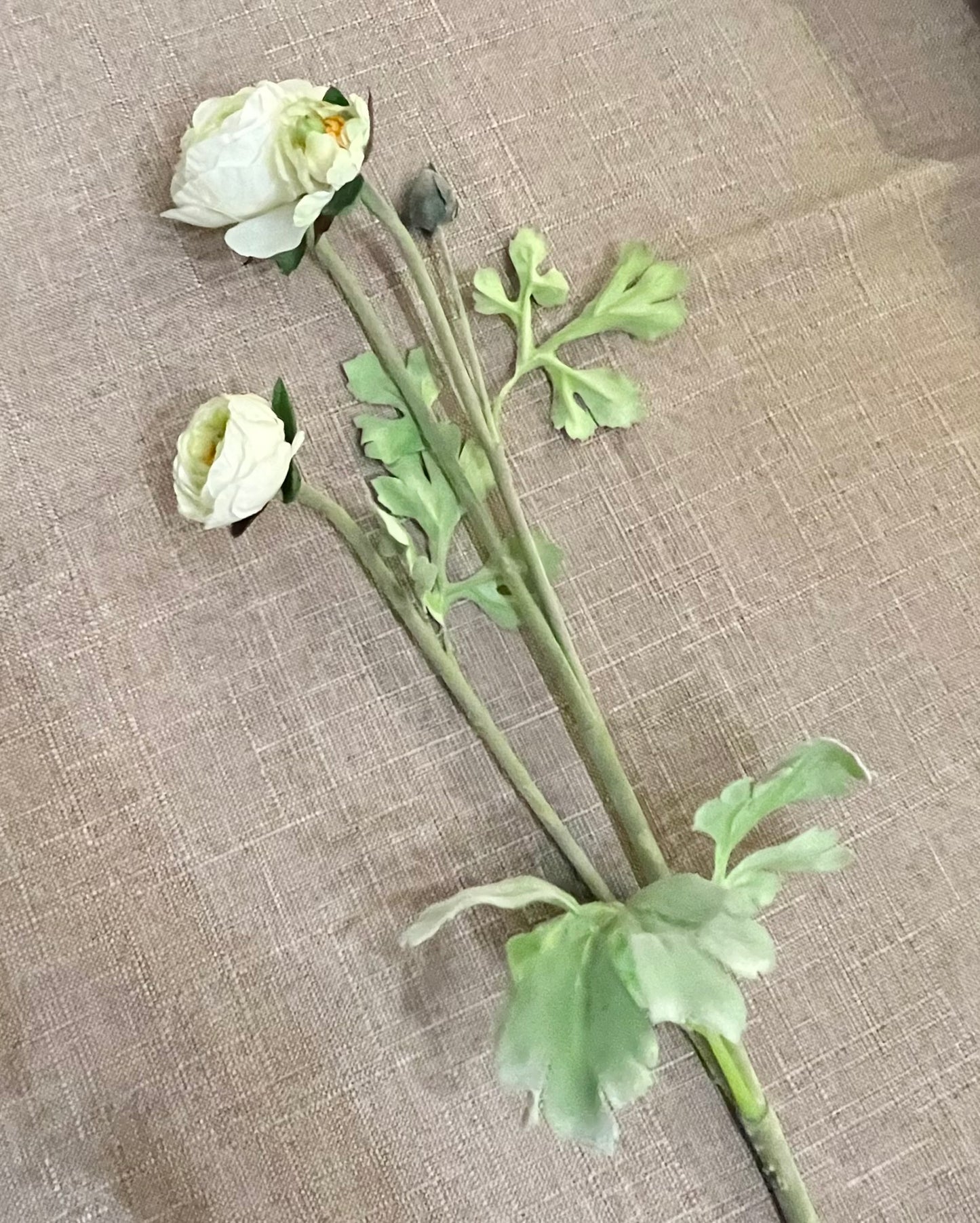 Faux White Floral Stems- Pink Pueblo Designs