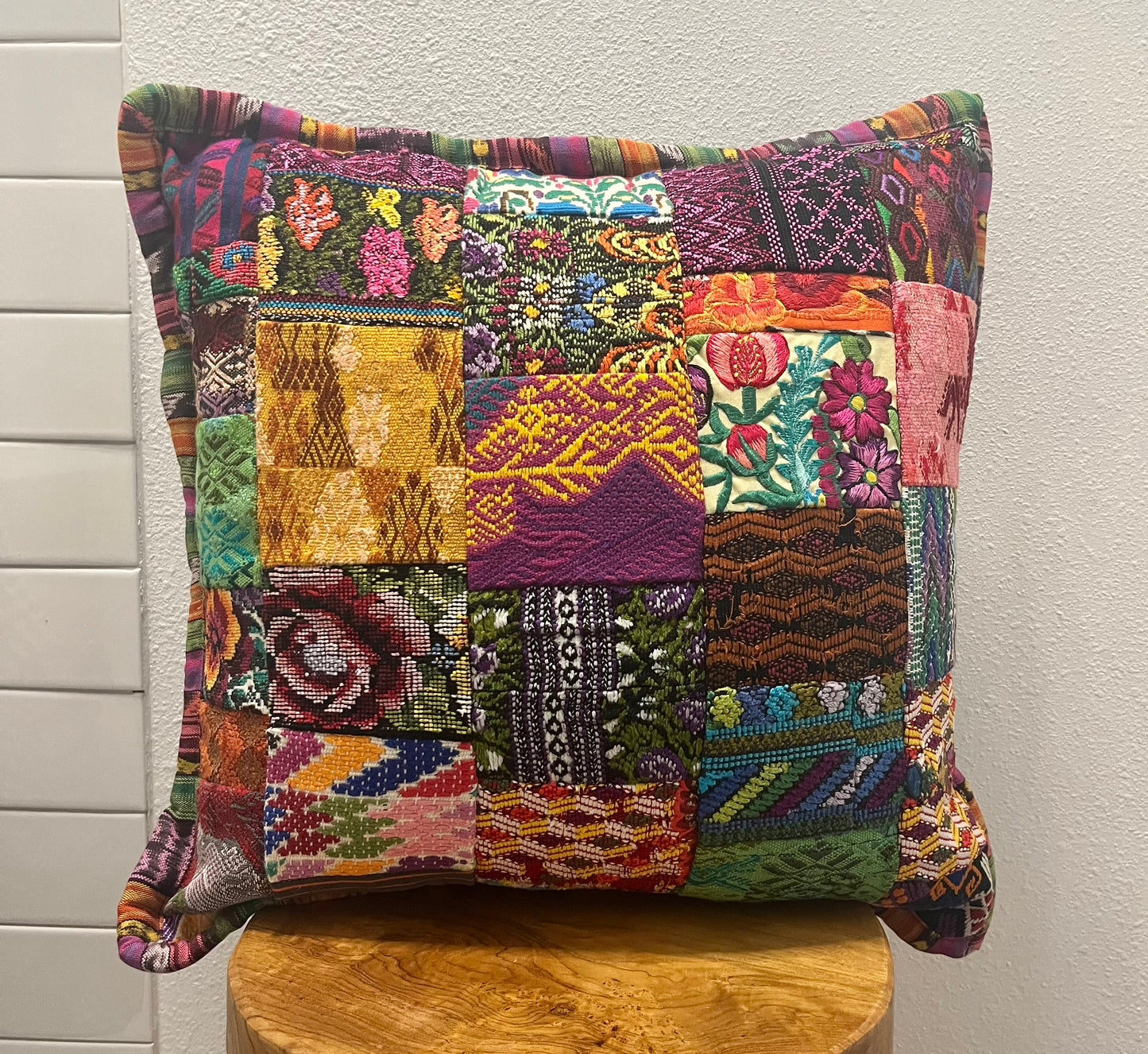Holbox Mexico Mixed Pattern Throw Pillows- Pink Pueblo Designs