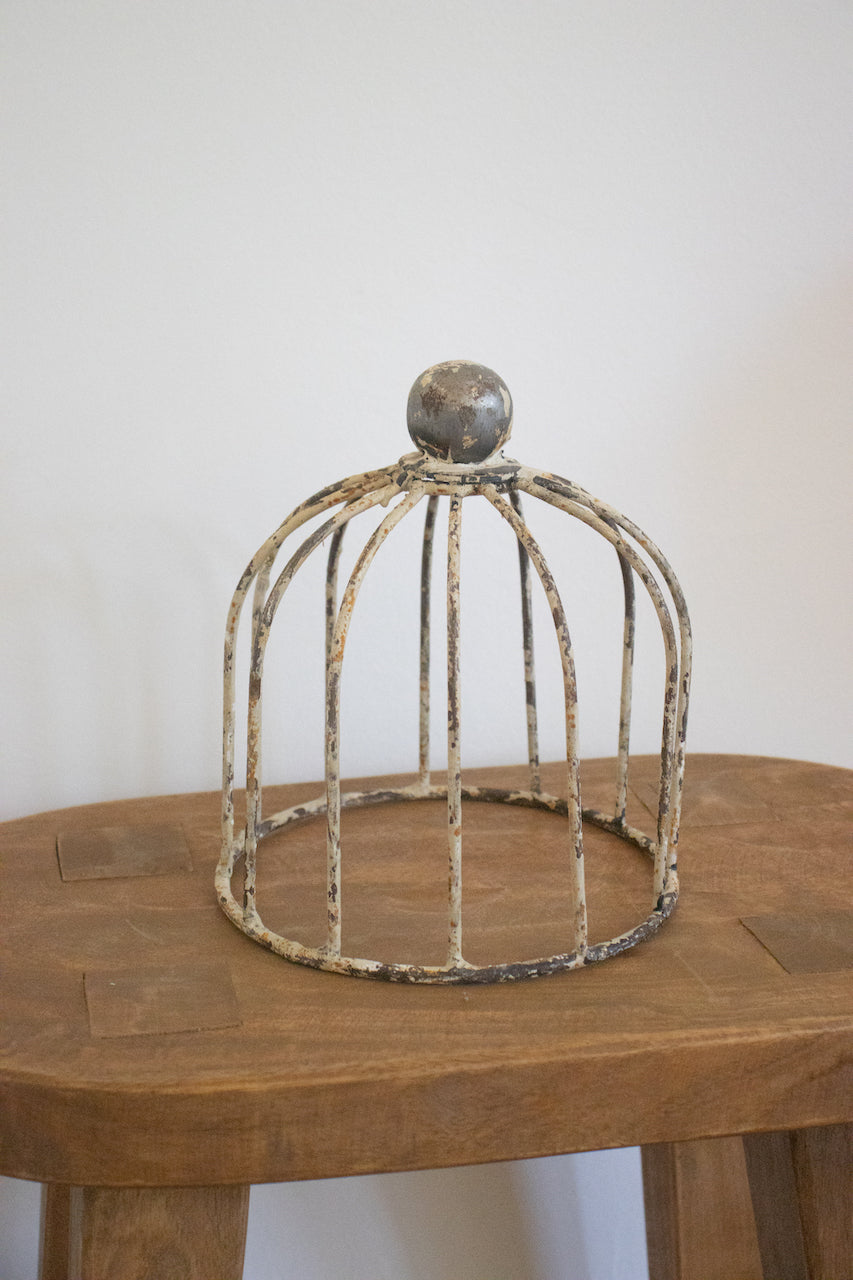 Small White Vintage Cloche- Pink Pueblo Designs
