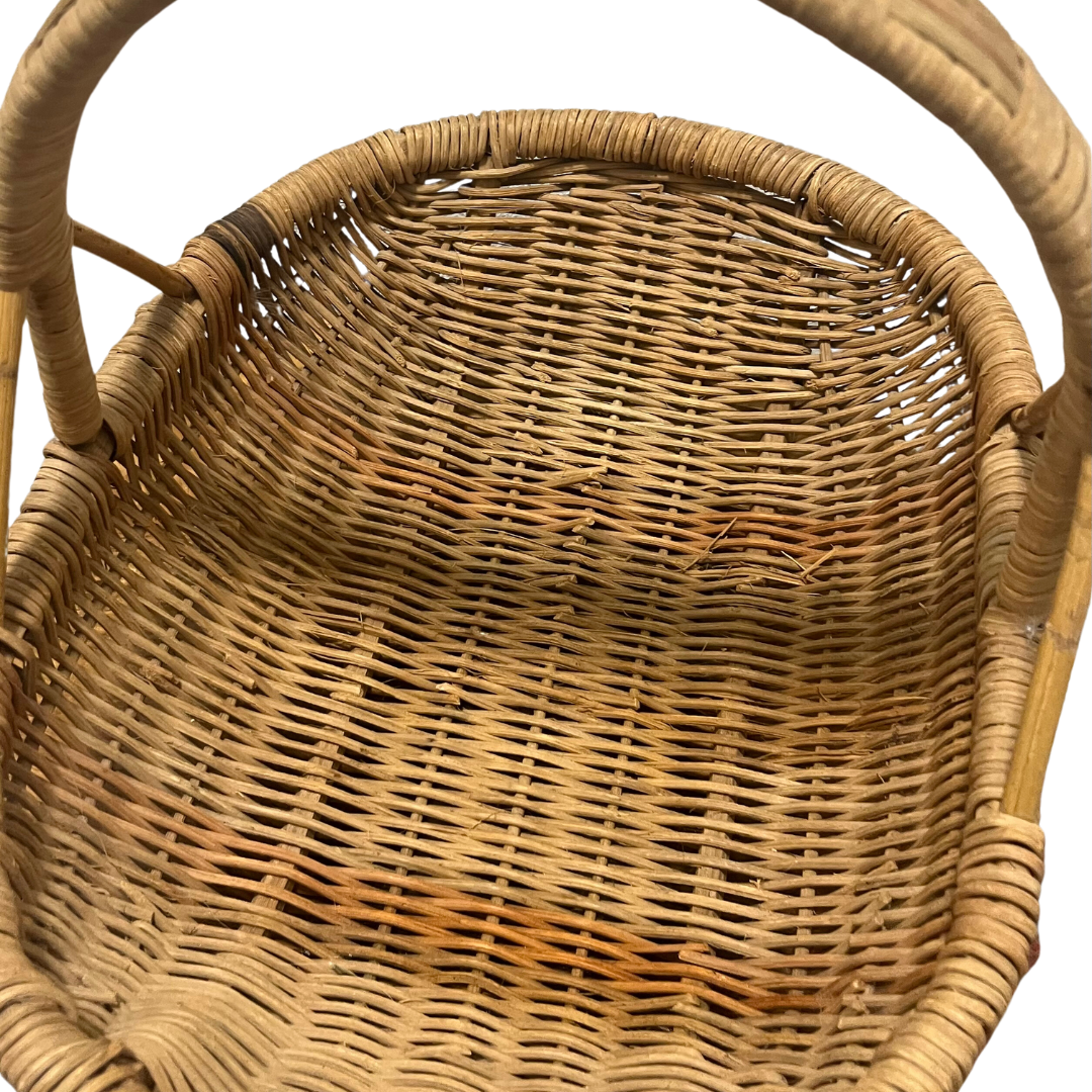 Woven Basket with Handle Inside basket