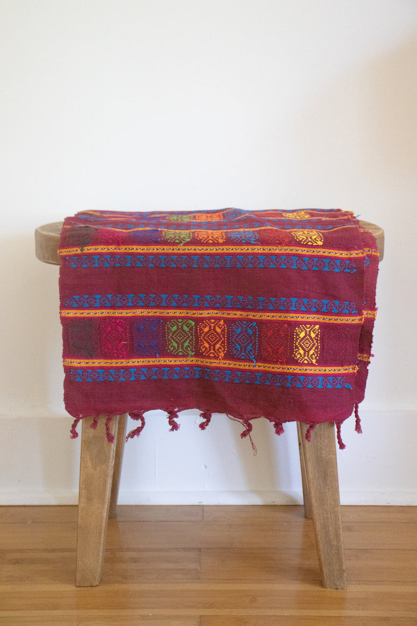 Isla Holbox Table Runner Red- Pink Pueblo Designs