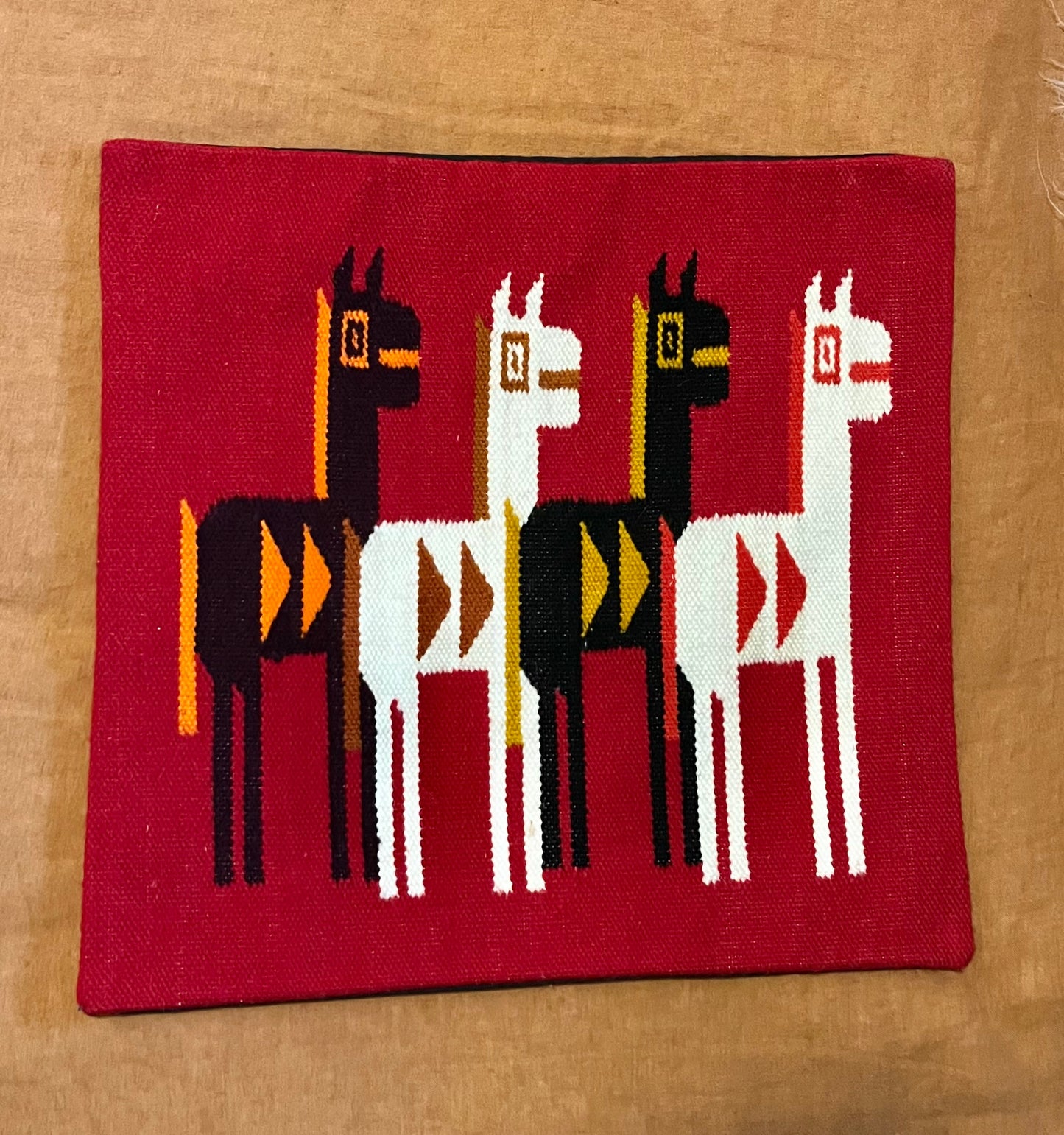 Ecuador Llama Throw Pillow