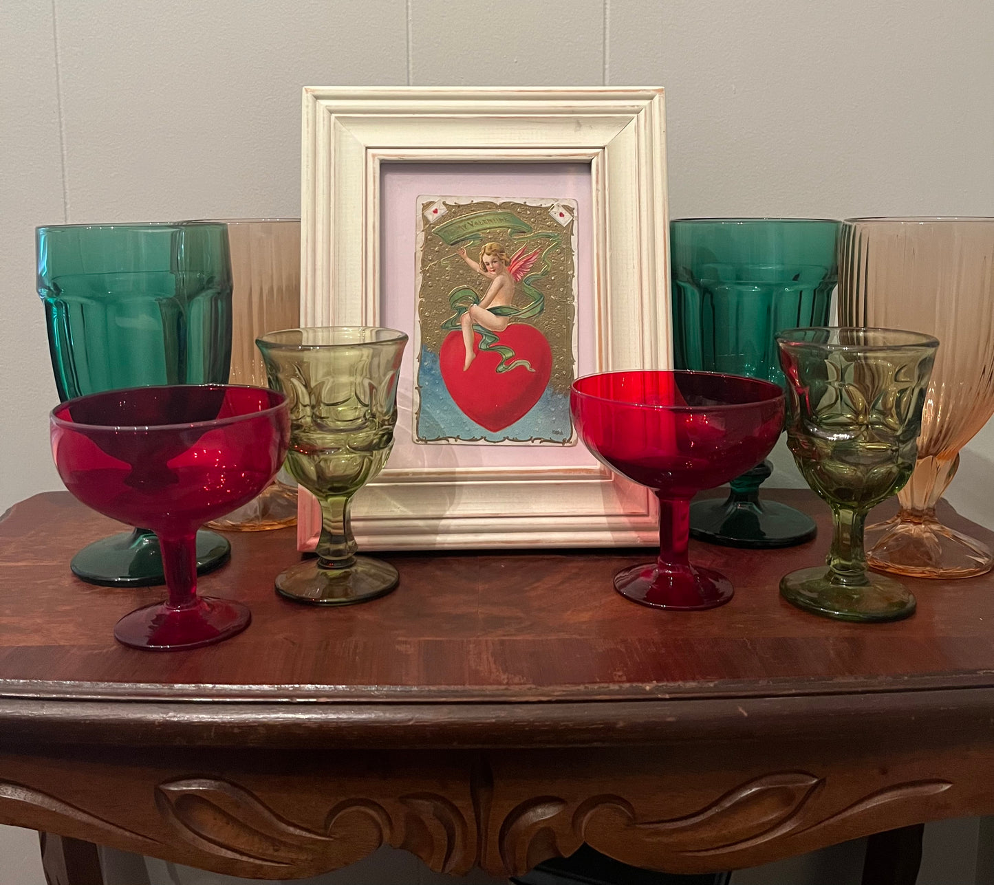 PPDromanticJeweltonedvalentinescollection with framed valentine