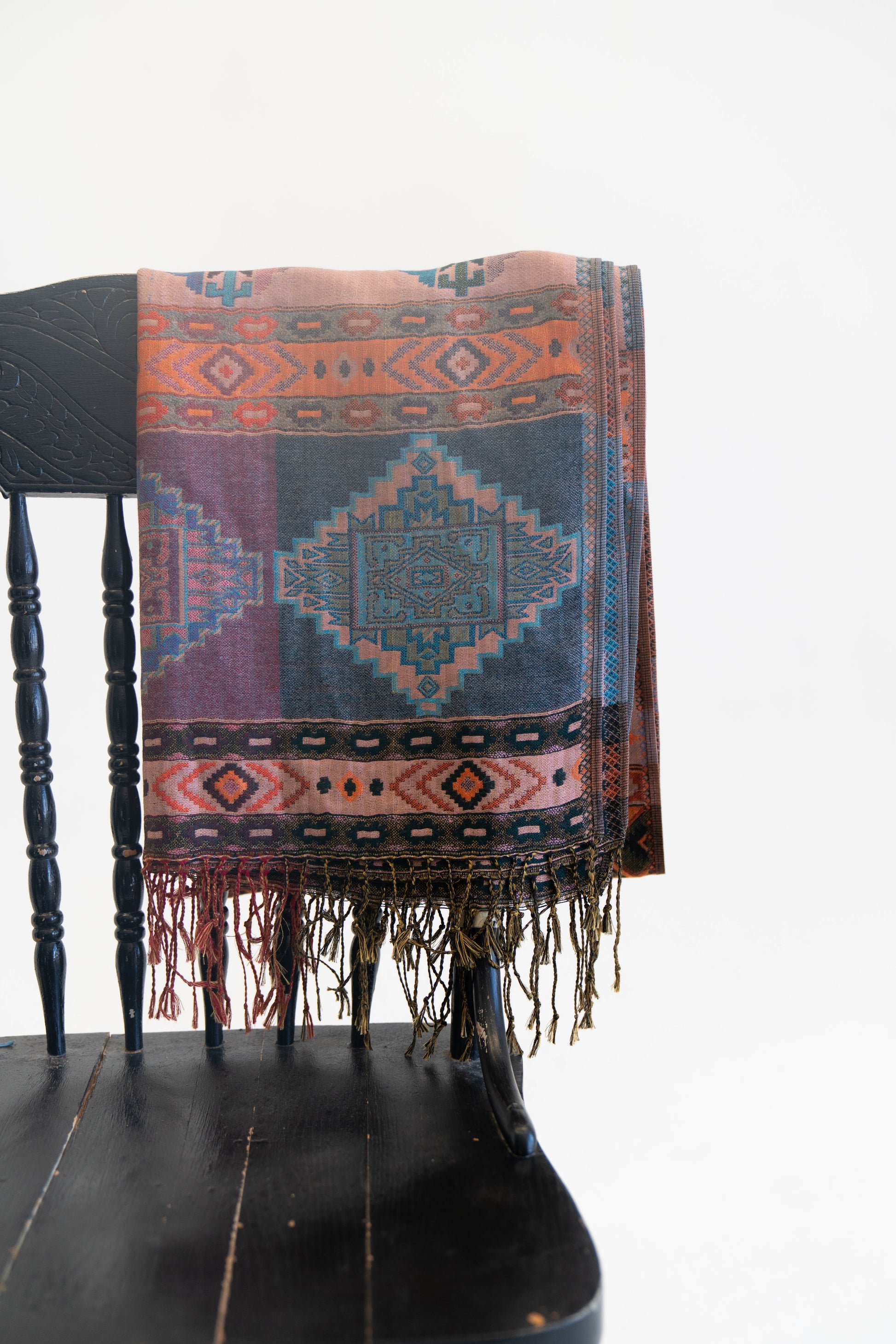 Isla Holbox Silk Table Cloth Decorative Runner- Pink Pueblo Designs