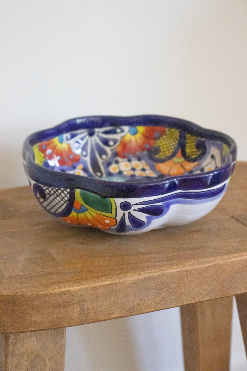 Mexican Pottery Trinket Bowl- Pink Pueblo Designs