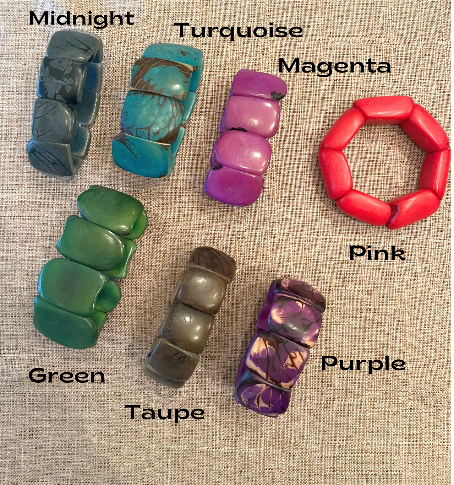 Tagua Nut Narrow Plank Bracelet